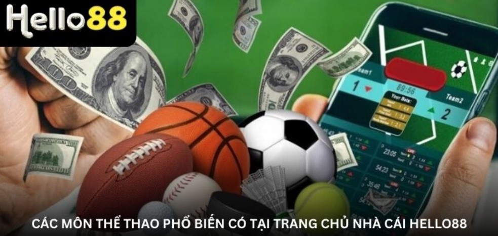 Danh mục trò chơi thể thao Hello88 đa dạng