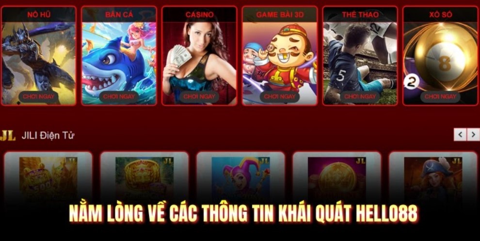Nằm lòng về các thông tin khái quát Hello88
